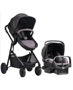 lot 6900 image: Evenflo Pivot Modular Travel System with Safemax Infant Car Seat