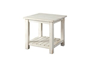 lot 6901 image: Martin Svensson Home Barn Door End Table, Antique White