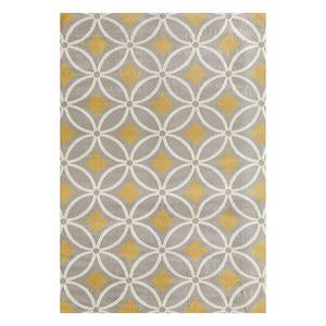 lot 6910 image: Main Street Rugs Haven Hav9104 Yellow 5 x 7 Area Rug