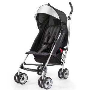 lot 6969 image: Summer Infant 3Dlite Umbrella Stroller, Solid Print Black