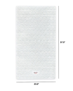 lot 6970 image: Babyletto Pure Core Non-Toxic Mini Crib Mattress with Hybrid Waterproof Cover