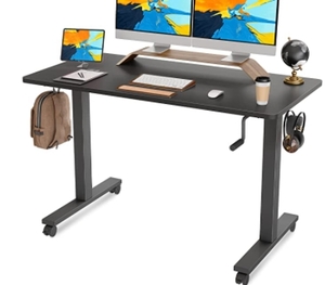 lot 6730 image: FAMISKY Crank standing desk
