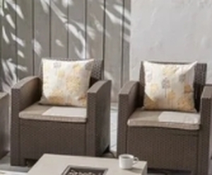lot 6731 image: Two Club Chairs Only - Comet Outdoor by Christopher Knight Home