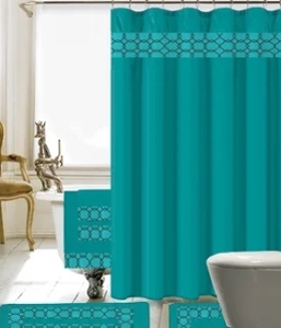 lot 6818 image: 18PCS Embroidery Bath Set-Teall