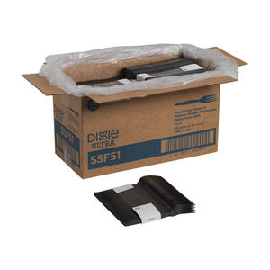 lot 1290 image: Georgia Pacific Professional Dixie SmartStock Cutlery Dispenser Fork Refills, Black, 960 count -DXESSF51