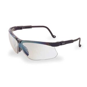 lot 1304 image: Lot of 10 HONEYWELL UVEX S3204 Genesis� Safety Glasses Black Frame And Gray Scratch-Resistant Lens