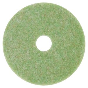 lot 1309 image: 3M Low-Speed TopLine Autoscrubber Floor Pads 5000, 14 Diameter, GreenOrange, 5CT