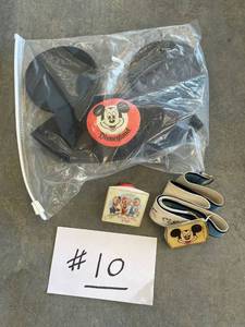 lot 10 image: Mickey Mouse Ears from Disney Land, belt with buckle, 3 little pigs night lite.&nbsp