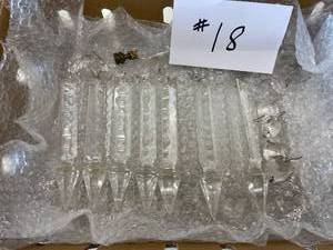 lot 18 image: Chandler Glass Prisms, with Finial
