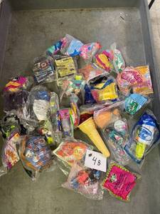 lot 48 image: Misc Box Flat of McDonalds Happy Meal Toys 1990s-2000s Lot 1