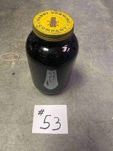 lot 53 image: Vintage Pabst Brewing Company Glass Jar