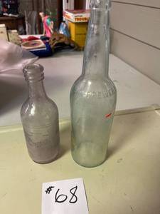 lot 68 image: Vintage Glass Bottles