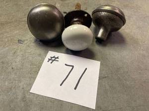 lot 71 image: Antique Door Knobs