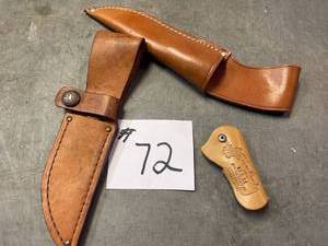 lot 72 image: Leather Pocket Knife Sheaths