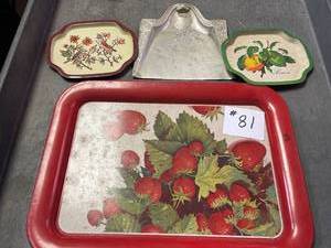 lot 81 image: Misc Tin Trays