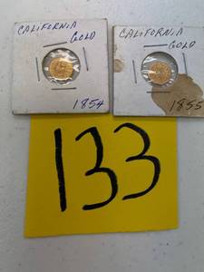 lot 133 image: Unknown California Gold Tokens