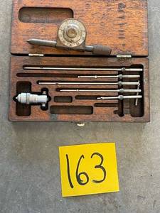 lot 163 image: Vintage Tools, lufkin and goodell brand. in wood case.
