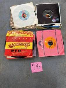 lot 196 image: Misc 45 Record Lot, journey, rex smith, robert john, sandy cooper and more
