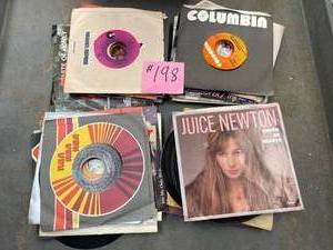 lot 198 image: Misc 45 Records, juice newton, taste of honey, daddy dont go.