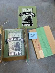 lot 211 image: Hallmark Brand Railroad Tin Logos Sign