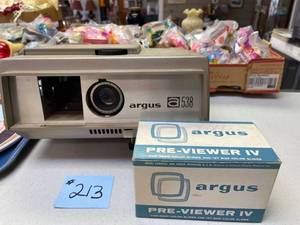lot 213 image: Argus projector and slide pre-viewer