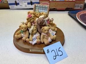 lot 215 image: Cherished Teddies, celebrating 10 yrs figurine.