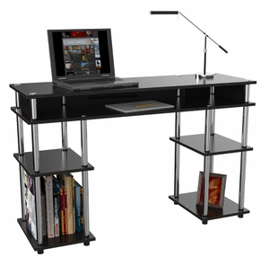 lot 63207 image: Convenience Concepts Designs2Go No Tools Student Desk, Black