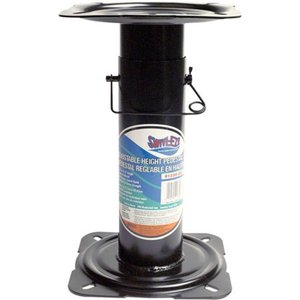 lot 63210 image: Attwood 91320-ADJ Swivl-Eze Adjustable Pedestal, Height Adjustable 11 �-17 � Inches, For Boat Seat, Black Powder Coated
