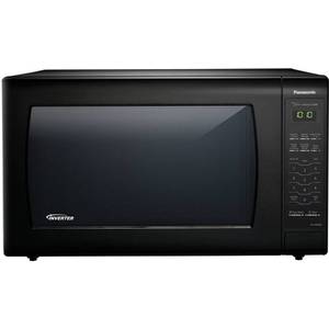 lot 63275 image: Panasonic 2.2 Cu. Ft. Countertop Microwave Oven with Inverter Technology, Black