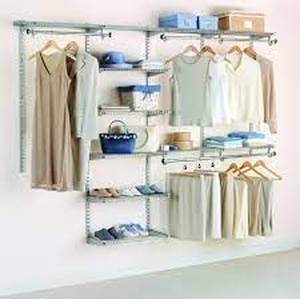 lot 63153 image: Rubbermaid configurations 4-8 foot closet storage unit