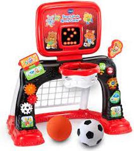 lot 63154 image: Vtech Smart Shots Sports Center Amazon Exclusive Frustration Free Packaging Red
