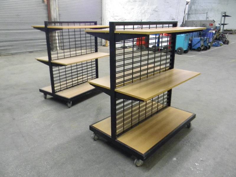 Rolling Display w/ Shelves (Qty 2) Sporting Goods Retail Store Closing. Truck loads of