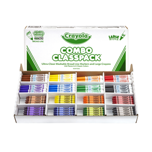 lot 509 image: Crayola, Large Crayon & Washable Marker Classpack, 1 Box