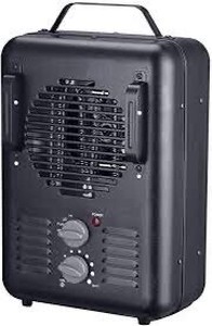 lot 512 image: Utility Milkhouse Style Electric Space Heater #DQ1702, 2 pack Value Bundle