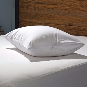 lot 523 image: AllerEase Hot Water Washable Zippered StandardQueen Pillow Protector 2 Pack