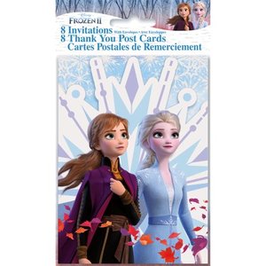 lot 525 image: Unique Industries Frozen Birthday Printed Invitations, 4x7 (8 Count)