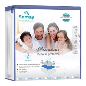 lot 531 image: Waterproof Mattress Cover - King Size 77 x 81 x 16 Inches - Premium Hypoallergenic Mattress Protector