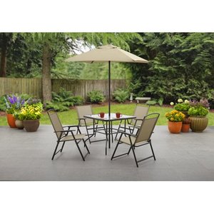 lot 617 image: Mainstays Albany Lane 6 Piece Outdoor Patio Dining Set, Beige