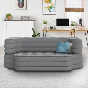 lot 635 image: Beautyrest Silver Sofaire Convertable Sofa Sleeper Air Bed Mattress, Full Size with Express Pump