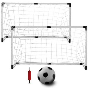 lot 636 image: K-Roo Sports Kids Soccer Set (Includes Soccer Ball, Pump, and 2 Goals)