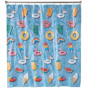 lot 707 image: Saturday Knight Ltd. Floating About Shower Curtain Bedding