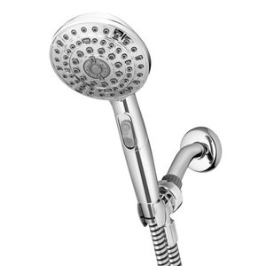 lot 726 image: Waterpik 7-Mode Powerpulse Hand Held Shower Head, Chrome, VOT-663E