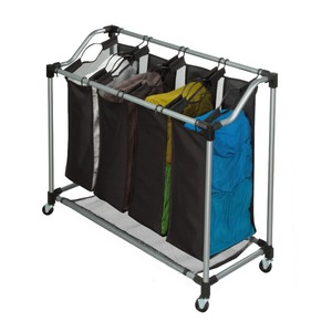 lot 734 image: Honey Can Do Hampers, Deluxe Quad Laundry Sorter