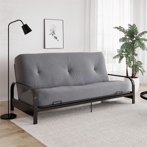 lot 752 image: Dhp 8 Microfiber Futon Mattress, Gray - Full
