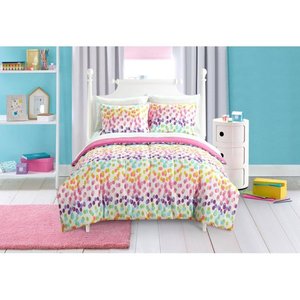 lot 759 image: Mainstays Kids Spotty Rainbow Bed in a Bag Bedding Set