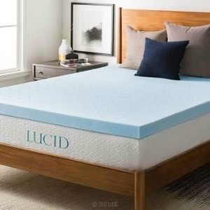 lot 826 image: LUCID Ventilated Gel Memory Foam Topper, Queen Size