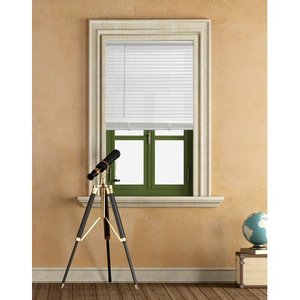 lot 833 image: Mainstays Cordless 1 Vinyl Light Filtering Blinds, White
