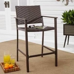 lot 841 image: Better Homes & Gardens Cameron Park Outdoor Bar Stool, Brown