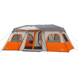 lot 871 image: Ozark Trail 18 x 10 Instant Cabin Tent with Integrated Led Light, Sleeps 12