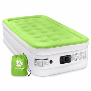 lot 877 image: Air Comfort Dream Easy Twin Size Raised Air Mattress with Built-in Pump